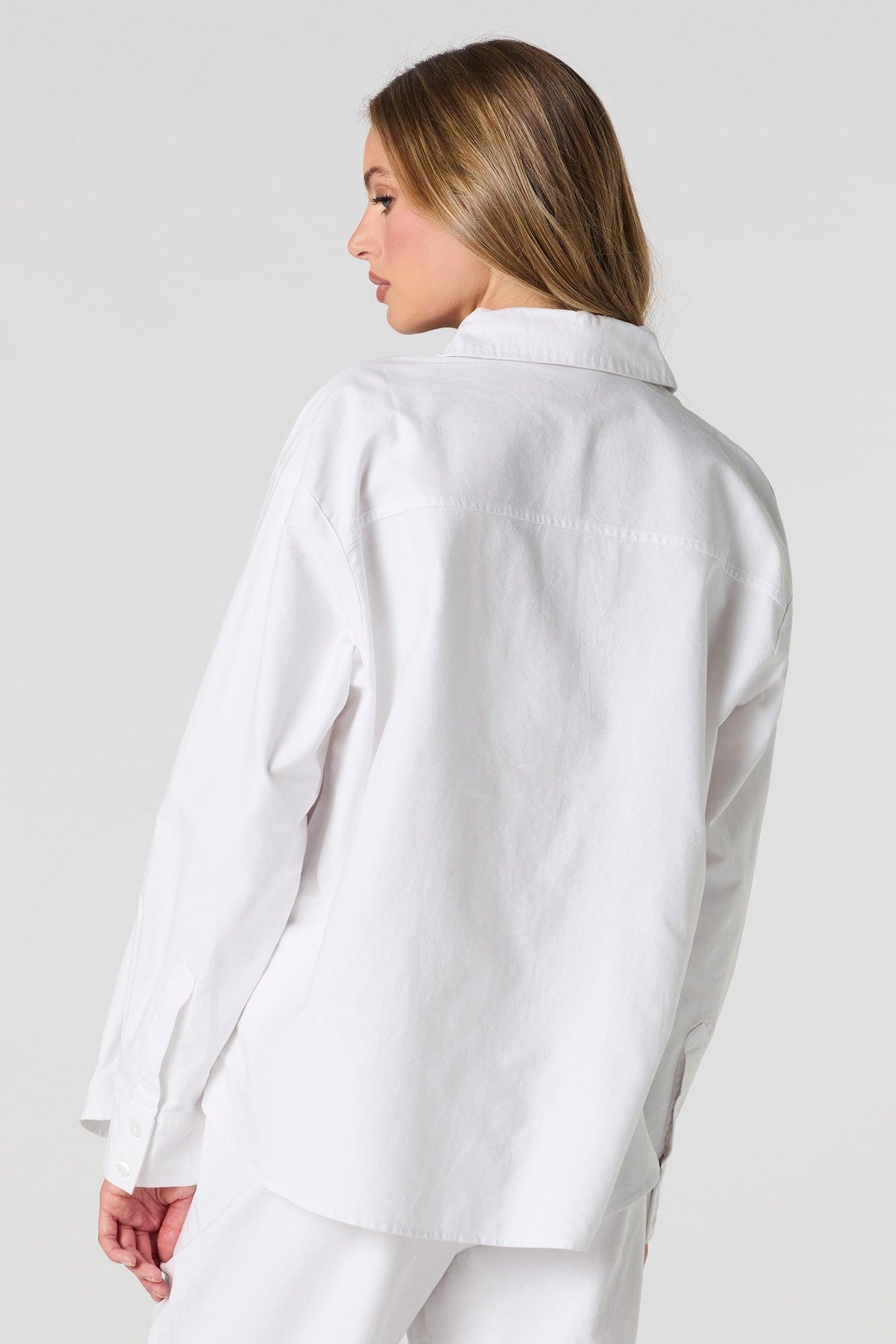 Oversized Button-Up Top Female Product Image