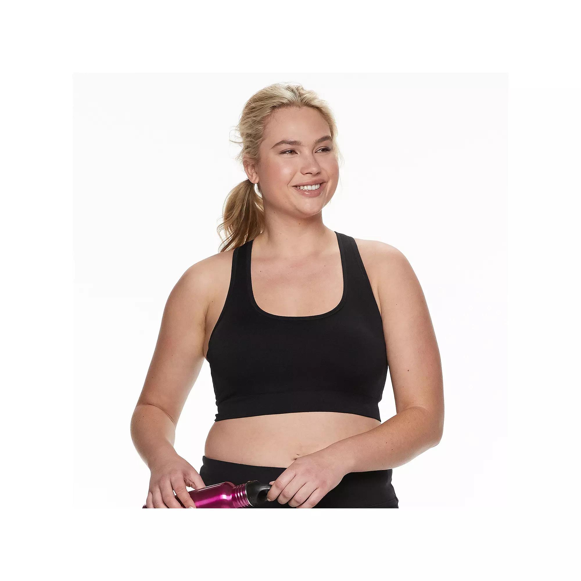 Plus Size Tek Gear® Seamless Low-Impact Sports Bra, Women's, Size: 1XL, Surely Red Product Image