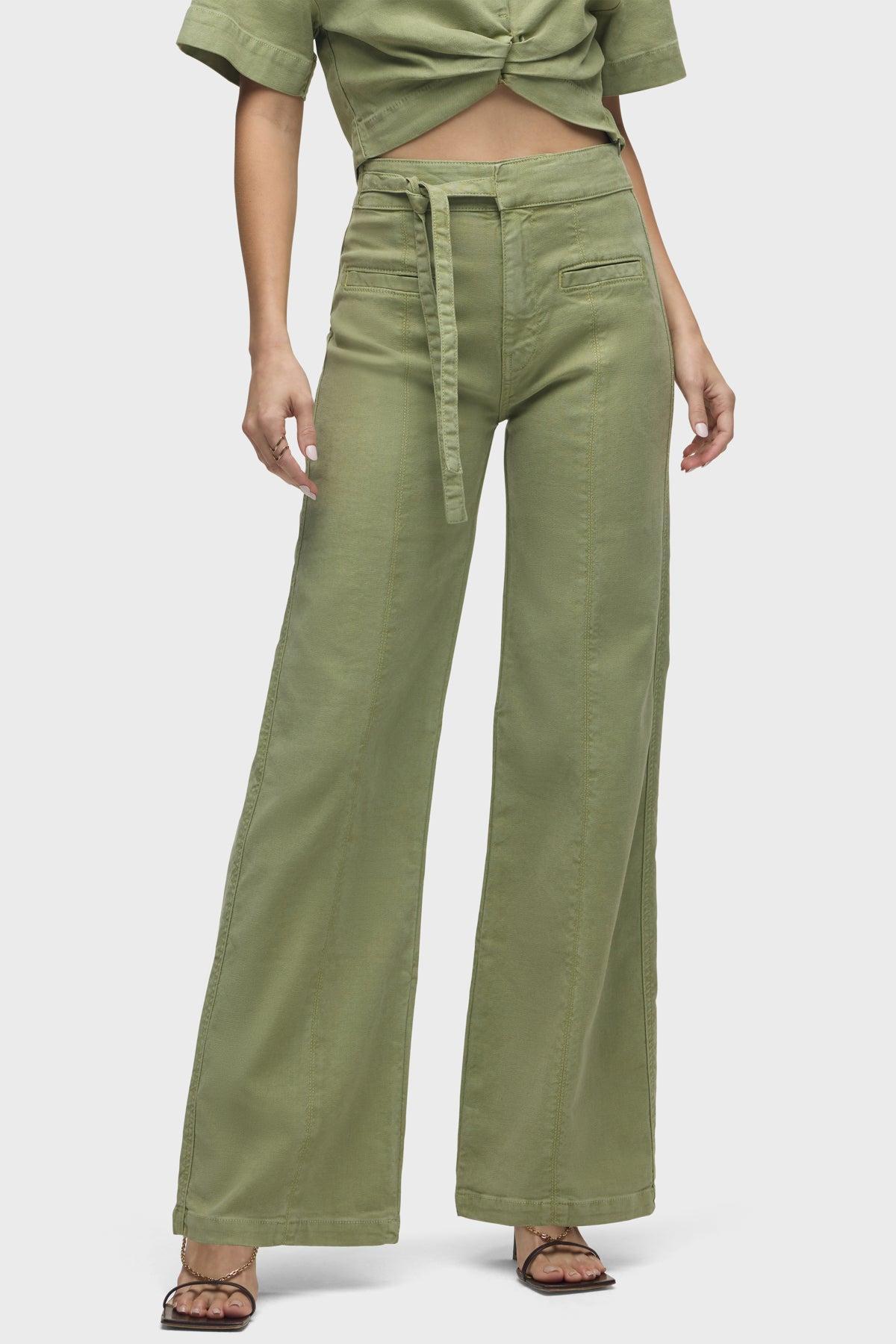 Tie Waist Pintucked Trouser Pant Female Product Image