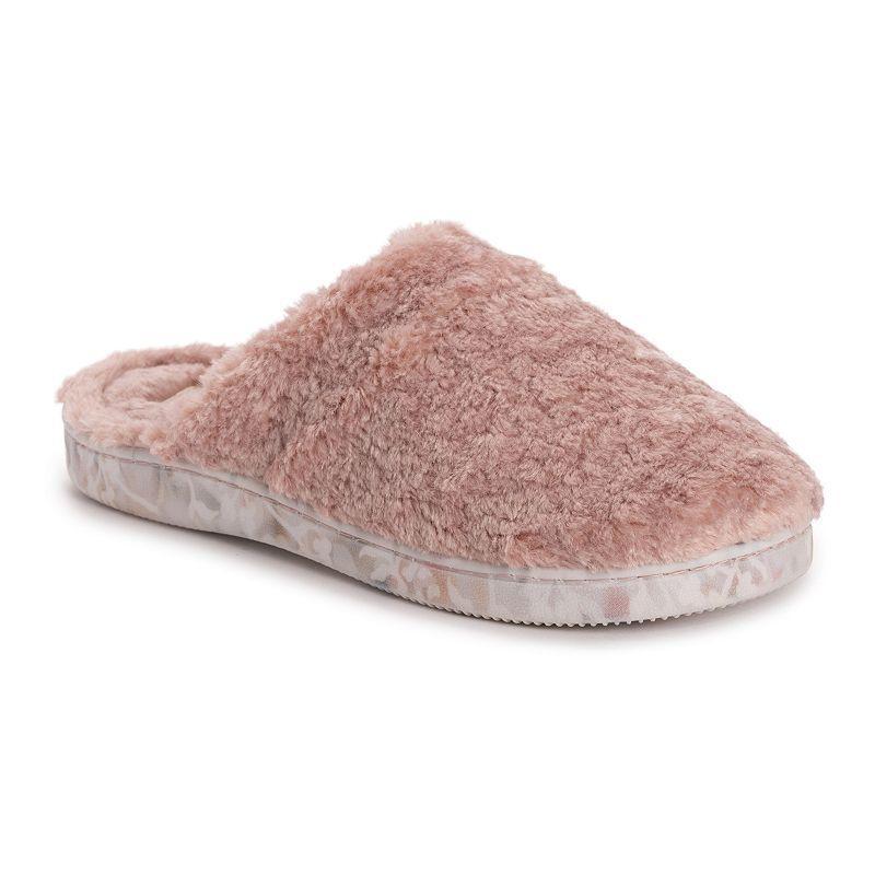 MUK LUKS Wen Shearling Women's Scuff Slippers, Size: Small, Ivory Product Image