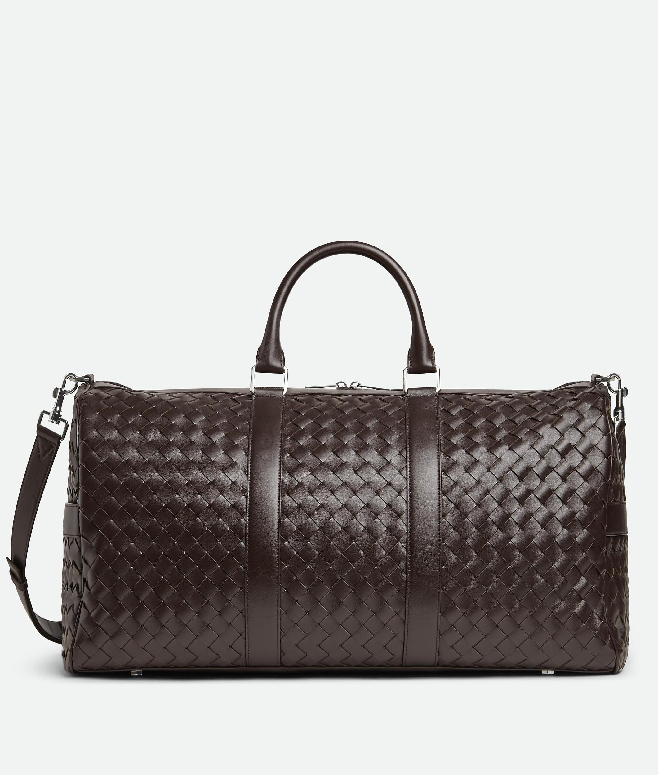Men's Intrecciato Cabin Duffle in Black Product Image