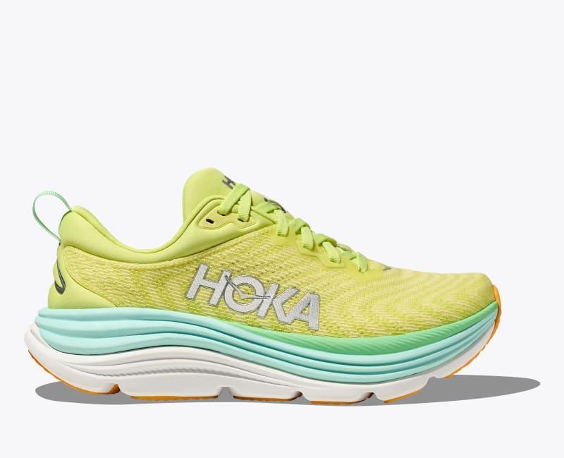 HOKA Women's Gaviota 5 Shoes in Vanilla/Eggnog, Size 7 Product Image