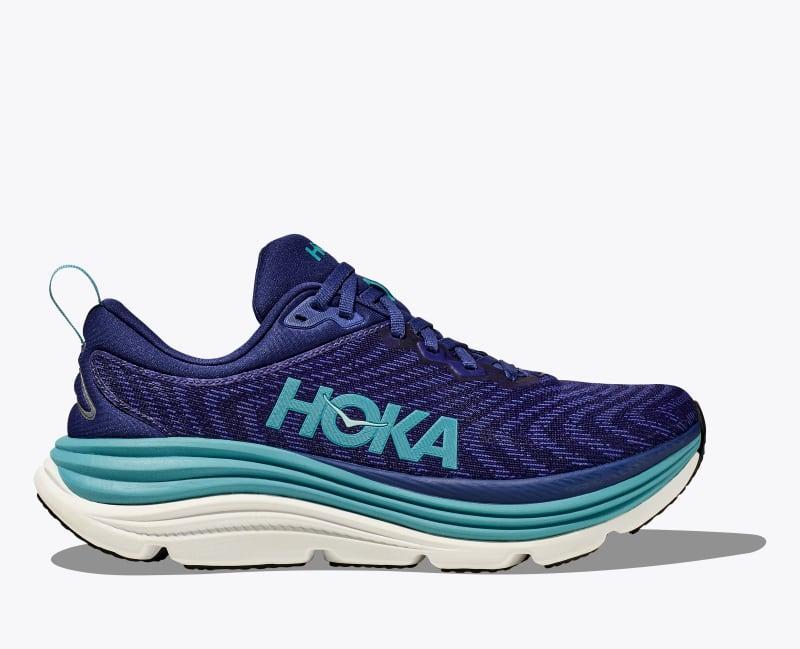 HOKA Women's Gaviota 5 Shoes in Vanilla/Eggnog, Size 7 Product Image