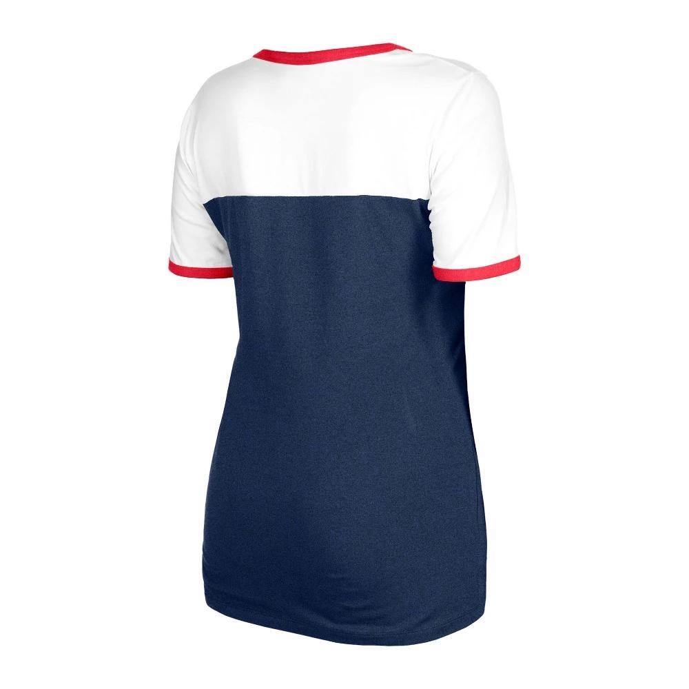 MLB Cleveland Guardians Women's Bi-Blend Ringer T-Shirt Product Image