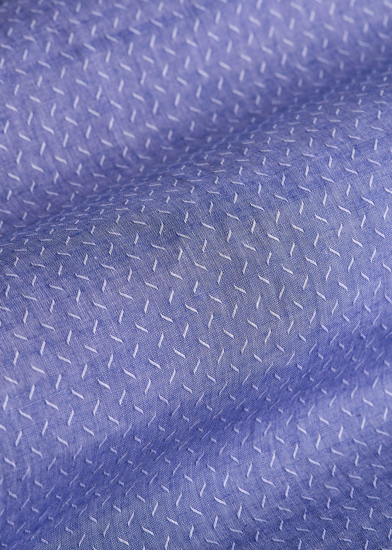 Premium Dress Shirt for Tall Men in Medium Blue Diagonal Product Image