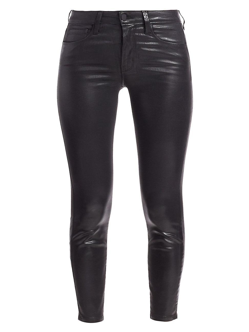 Womens Margot Skinny Mid-Rise Ankle Skinny Coated Jeans Product Image