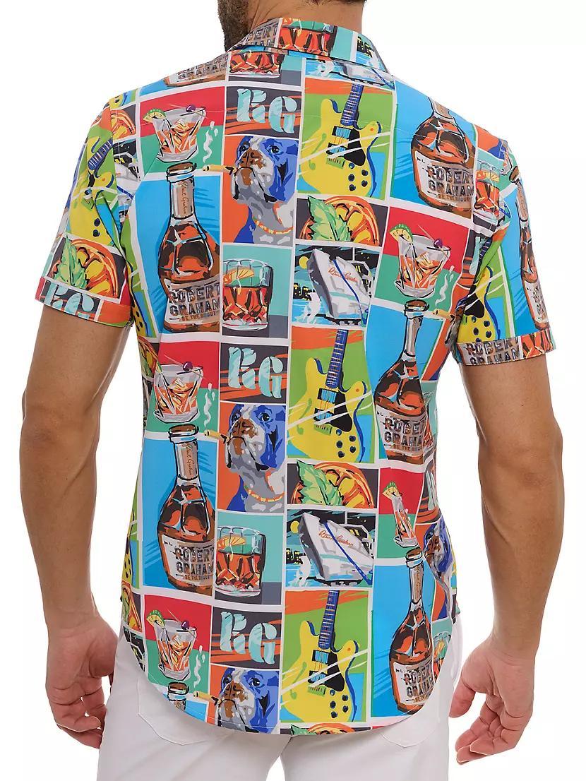 Fiesta De Verano Graphic Button-Front Shirt Product Image