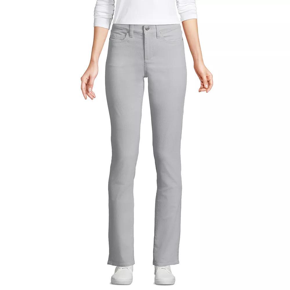 Women's Lands' End Mid-Rise Straight Leg Corduroy Pants, Size: 4X32, Dusty Brick Product Image