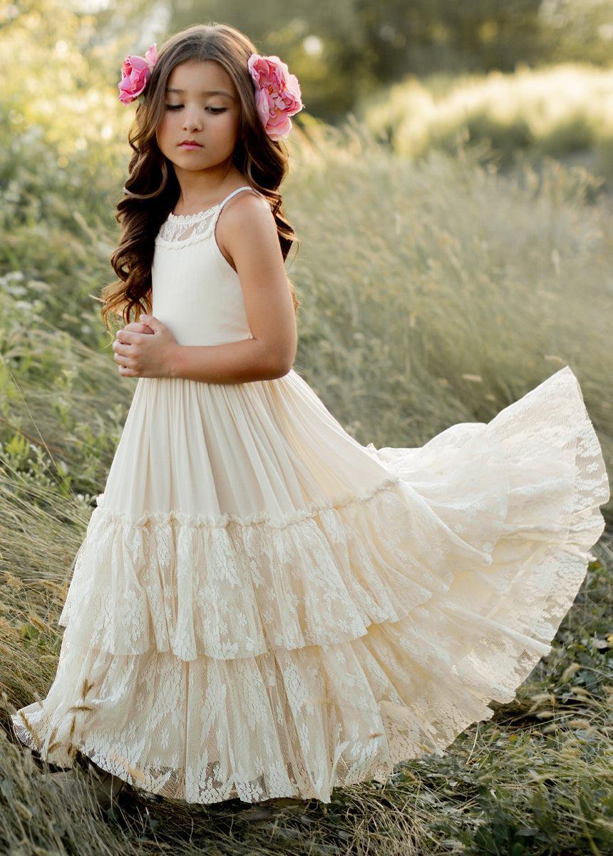 Catrin Dress in Cloud Girls Product Image
