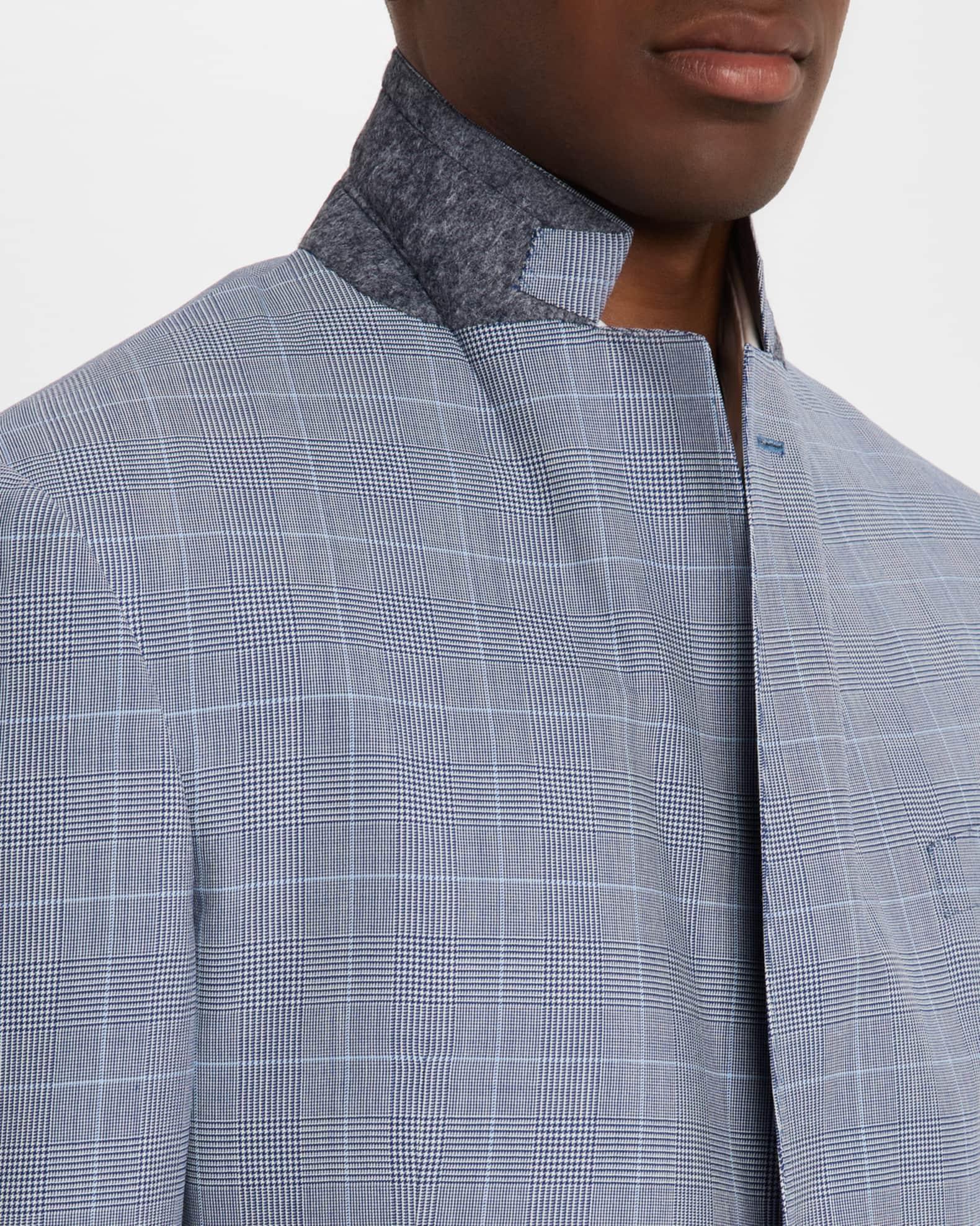Mens Kent Hand-Tailored Glen Plaid Suit Product Image