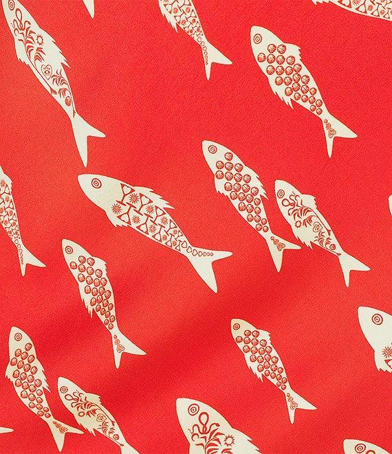 Never Fully Dressed Plus Marina Dorris Fish Print Coordinating Maxi Skirt Product Image