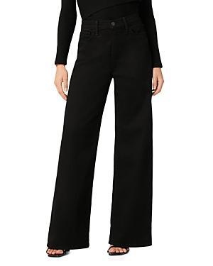 Womens Petite The Mia High-Rise Stretch Wide-Leg Jeans Product Image