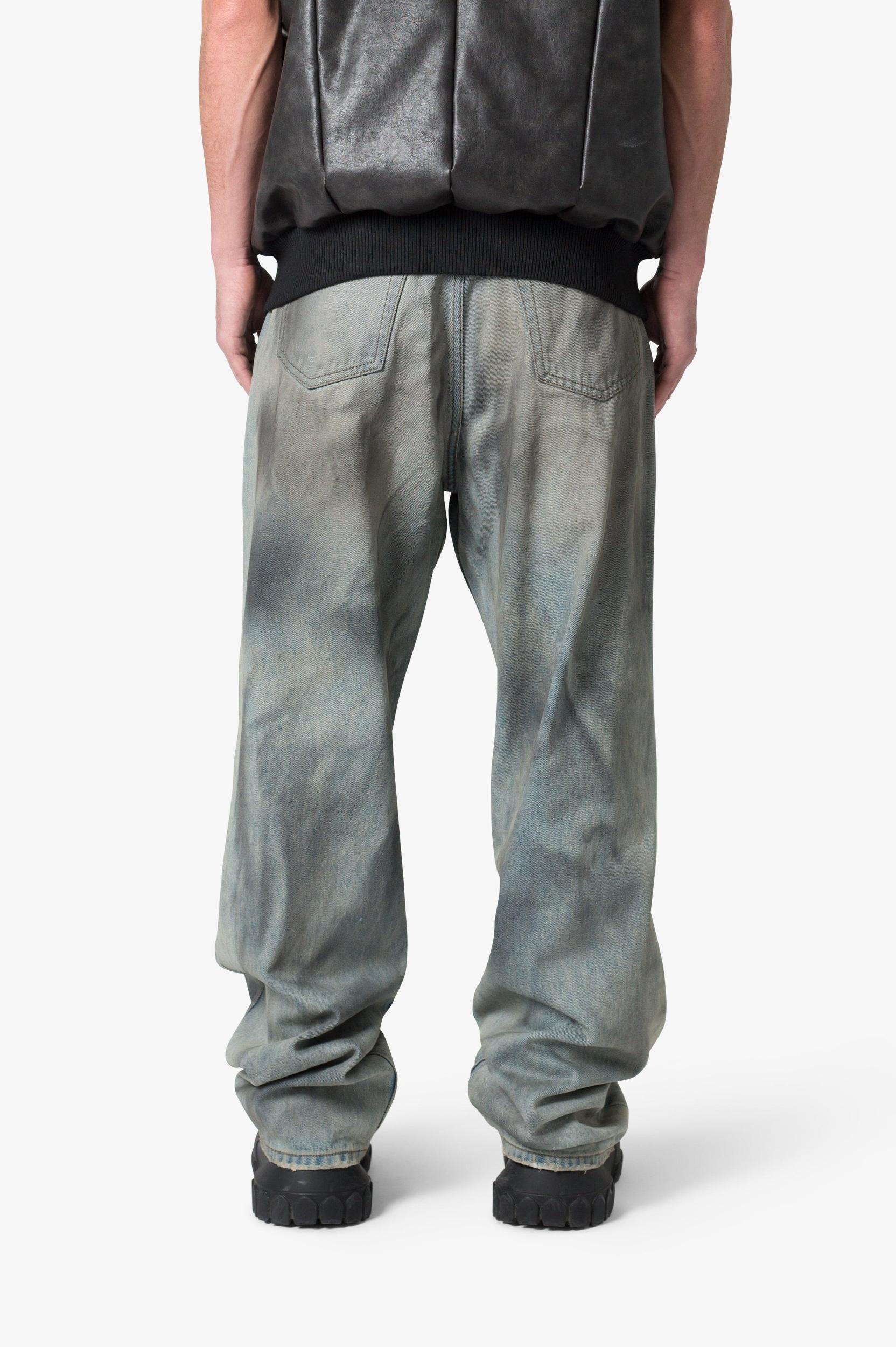 Ultra Baggy Destroyed Denim - Vintage Blue Product Image