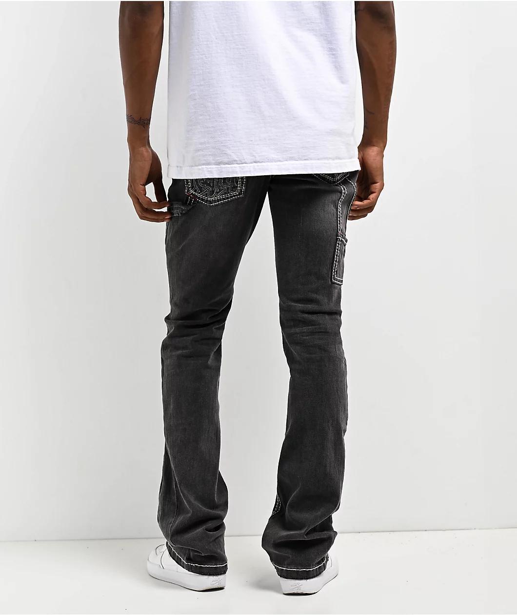 Ninth Hall Rogue Tapered Printed Smoke Skinny Jeans Product Image