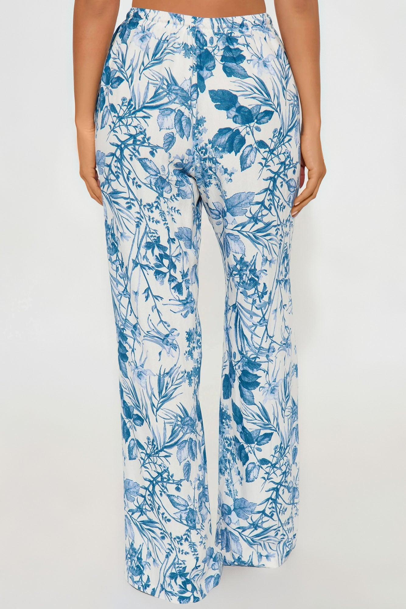 Paradise Livin' Wide Leg Pant - Blue/combo Product Image
