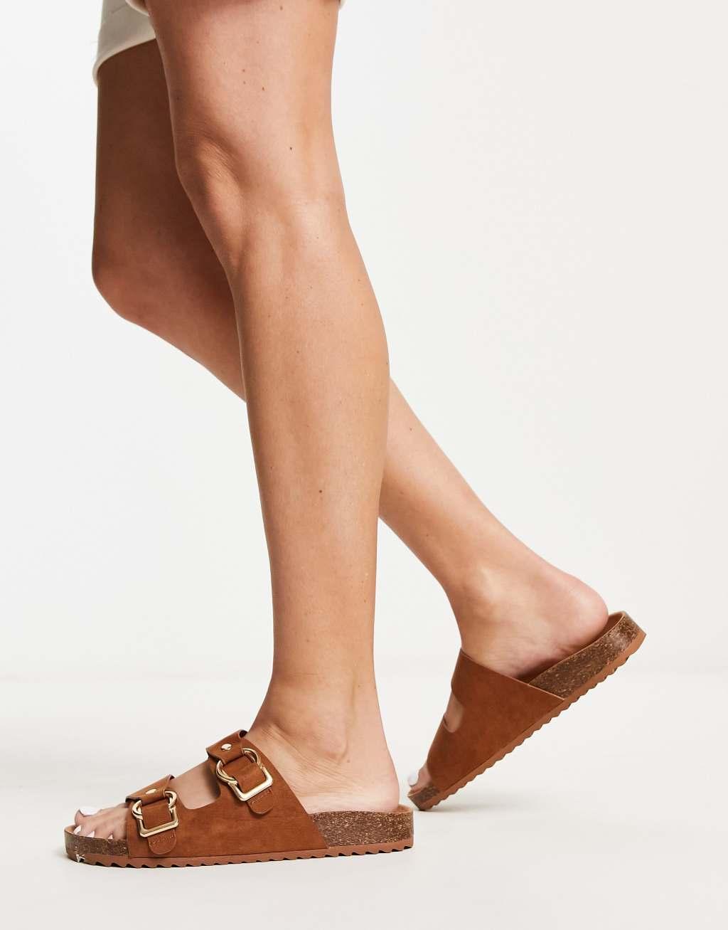 South Beach double band sandal with buckle Product Image