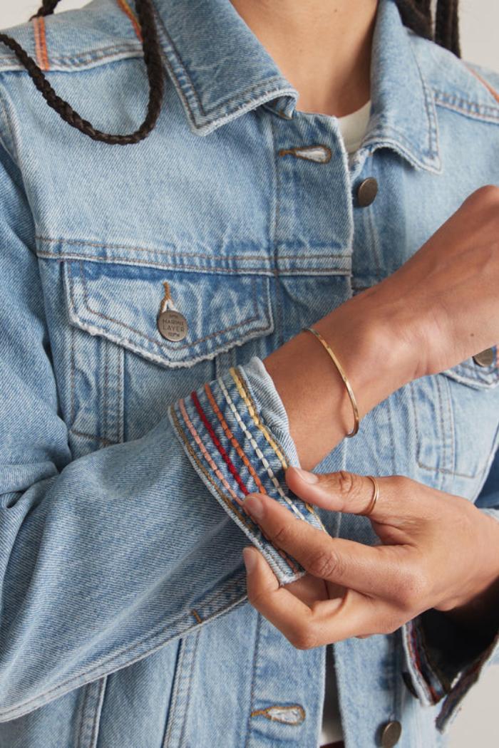 Embroidered Denim Jacket Product Image