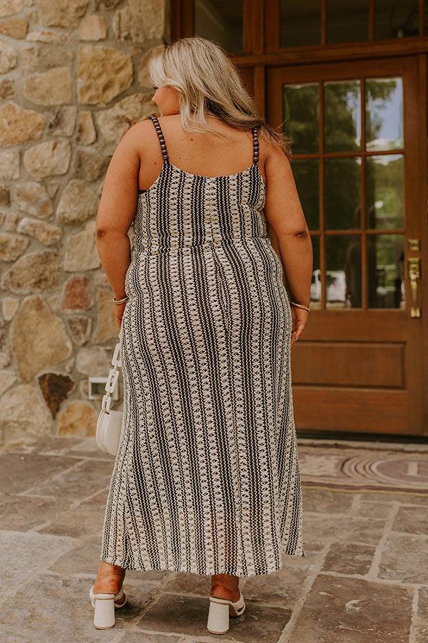 Acapulco Sunsets Knit Maxi Dress Curves Product Image