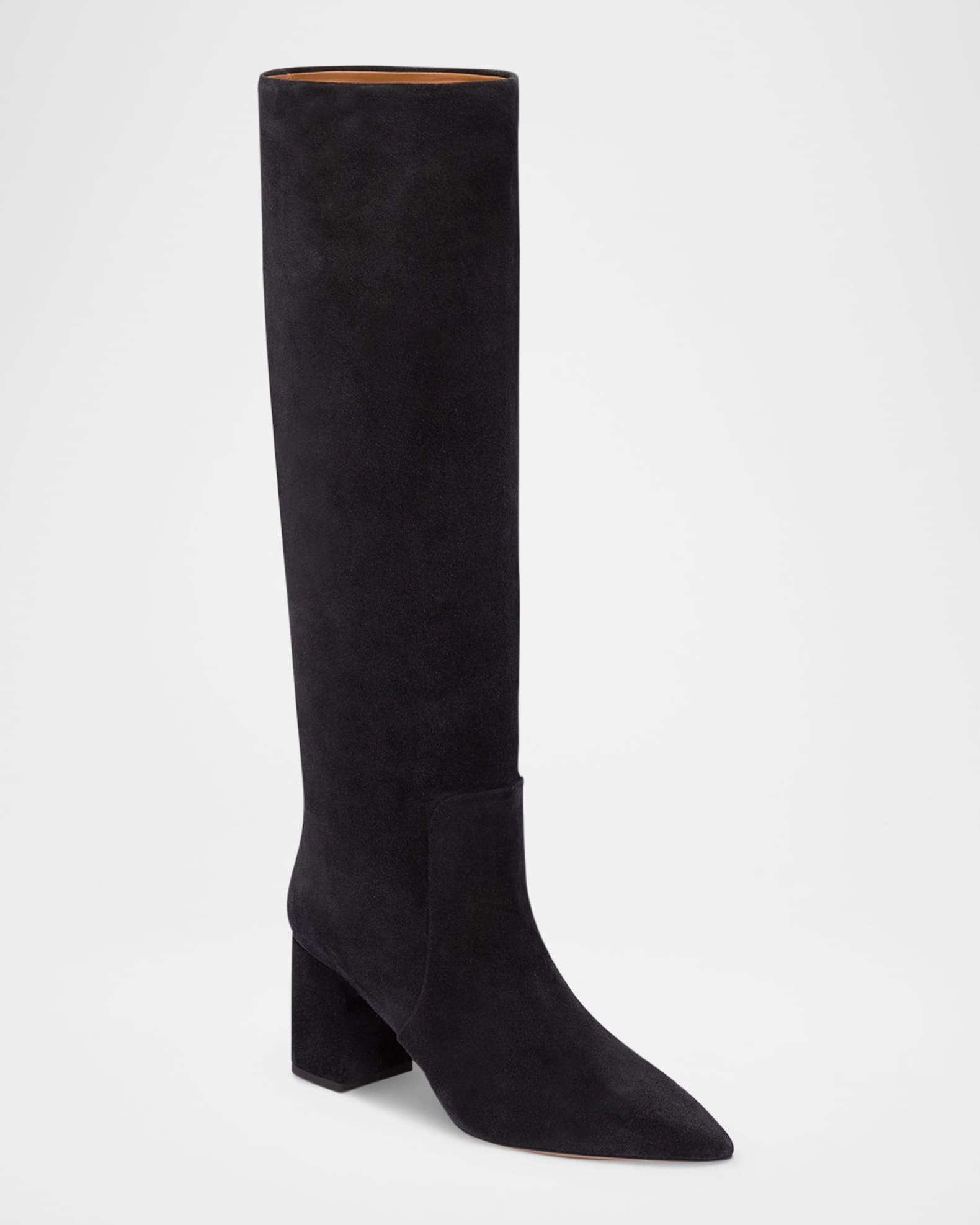 Anja Suede Knee-High Boots Product Image