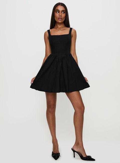 Martie Mini Dress Black Product Image