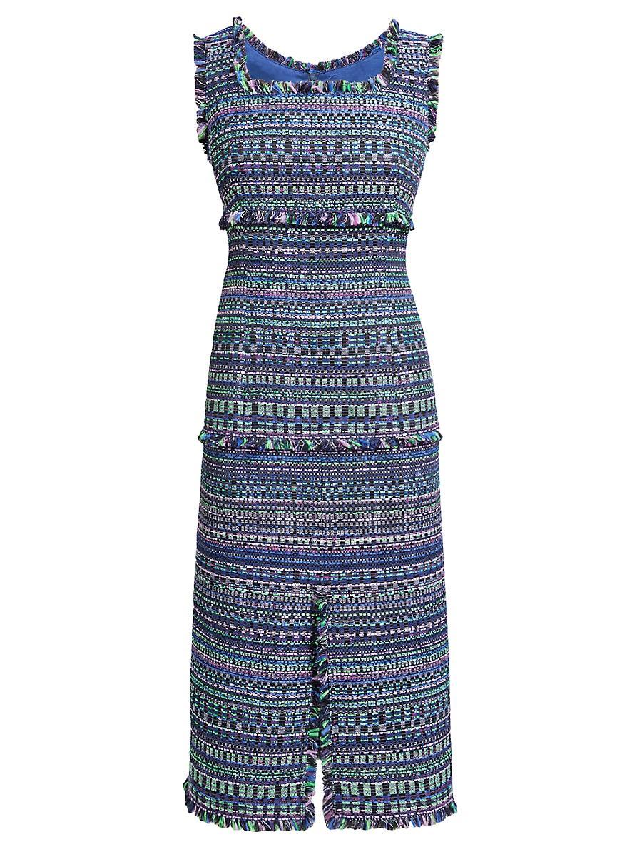 Womens Woven Cotton-Blend Sheath Dress Product Image