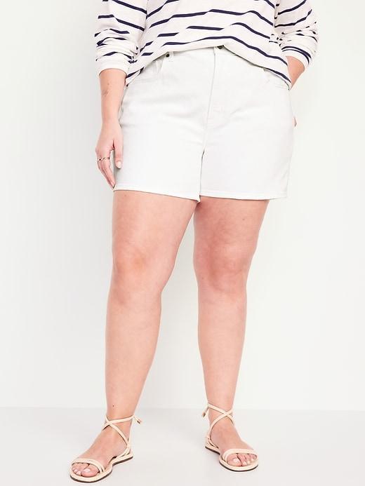 High-Waisted OG Jean Cut-Off Shorts -- 5-inch inseam Product Image