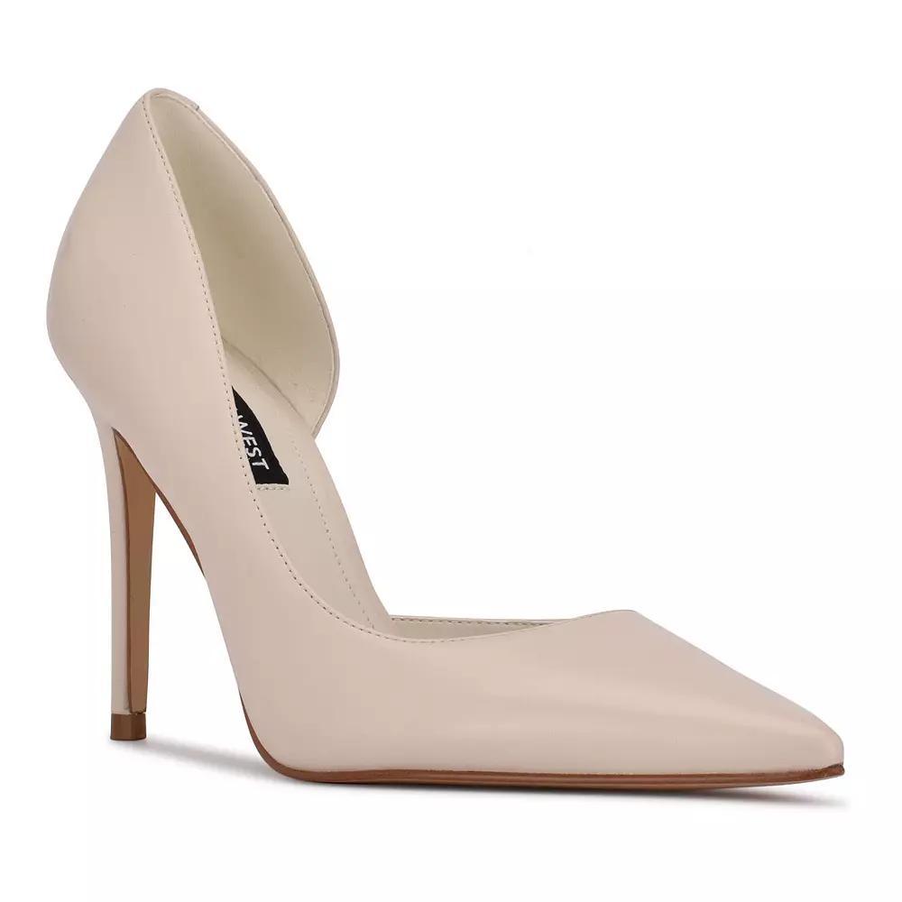 Nine West Folowe Women's Leather Dress Pumps, Size: 7, Ivory Leather Product Image