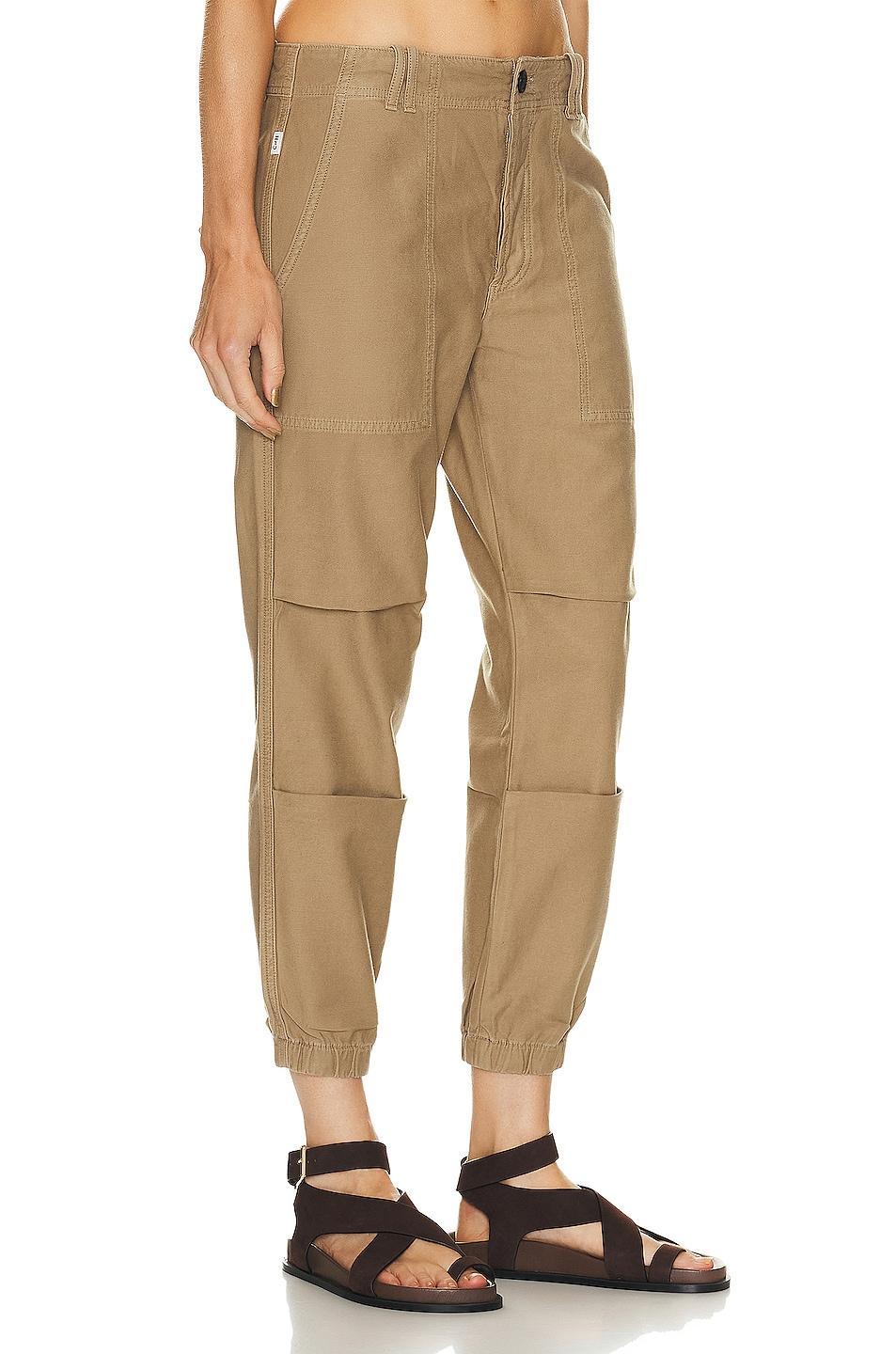 Agnit Sateen Cropped Utility Trousers Product Image