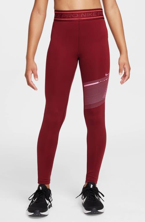 Women's Nike Pro Girls' Dri-FIT Mid-Rise Leggings Product Image