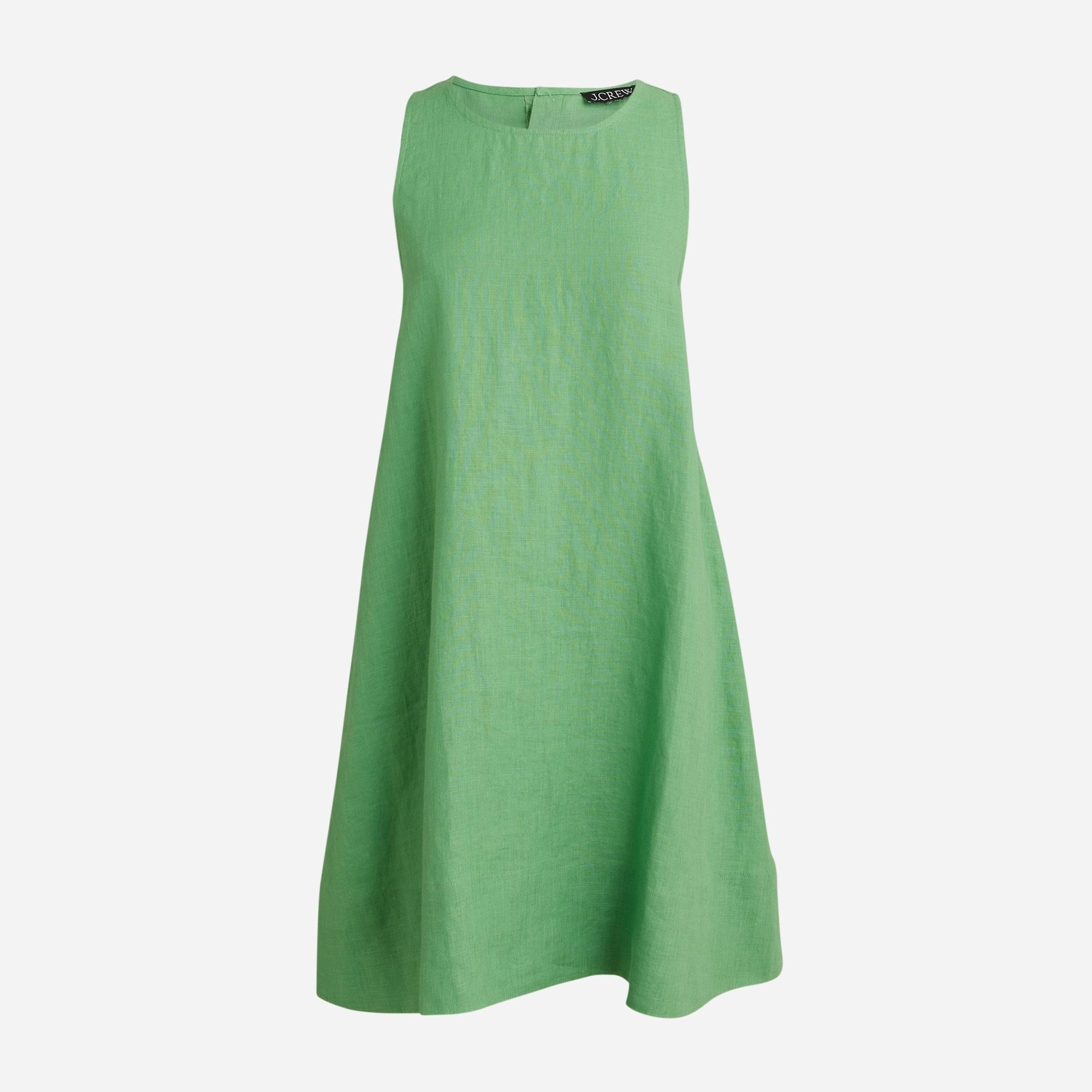 Maxine button-back dress in linen Product Image