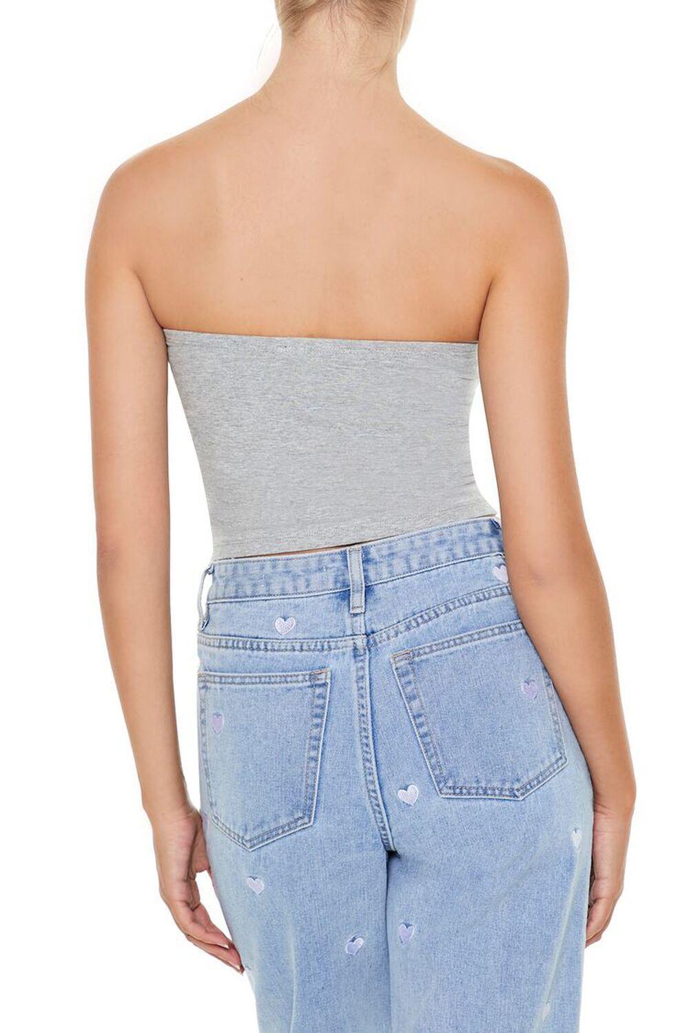 Cropped Cotton-Blend Tube Top | Forever 21 Product Image