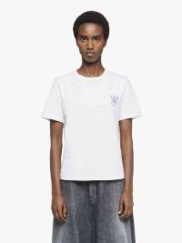 PRINTED T-SHIRT WITH ANCHOR EMBROIDERY in white | JW Anderson US  Product Image