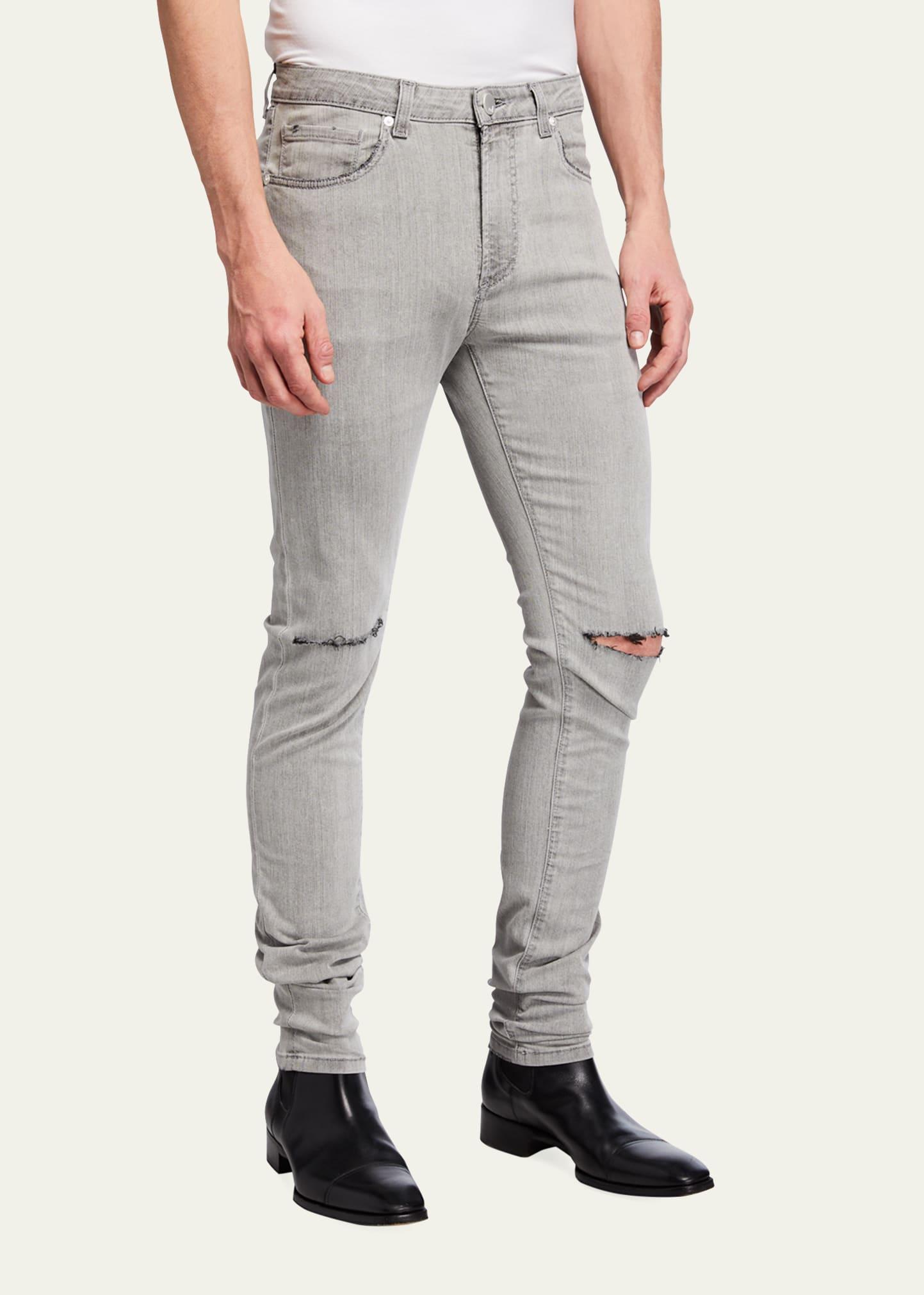 Mens Greyson Knee-Rip Skinny Jeans Product Image