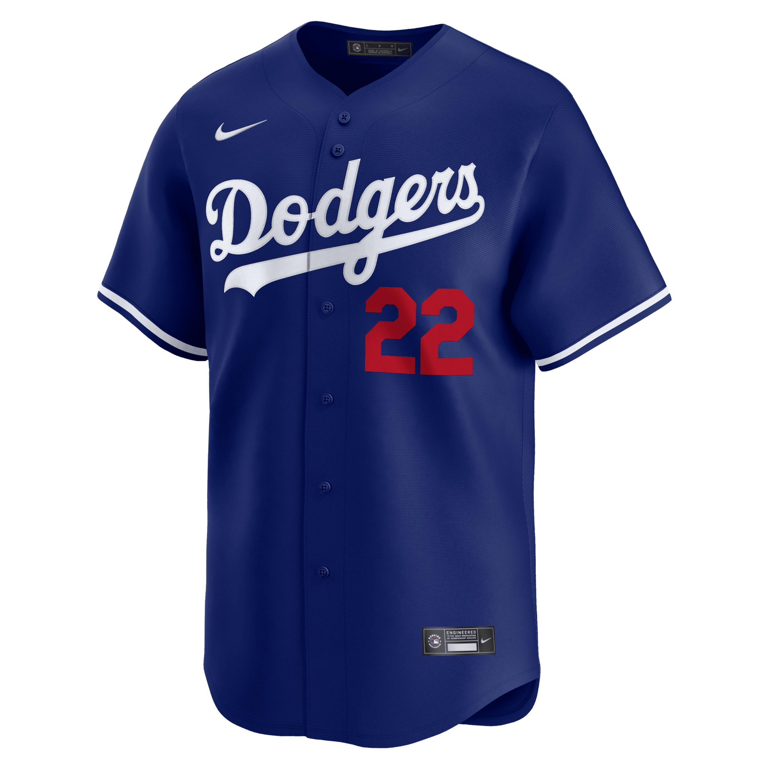 Nike Mens Mookie Betts Royal Los Angeles Dodgers Alternate Limited Player Jersey - Royal Product Image
