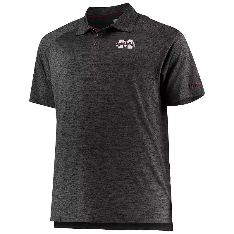 Men's Colosseum Black Mississippi State Bulldogs Big & Tall Down Swing Polo, Size: 4XB, Mst Black Product Image