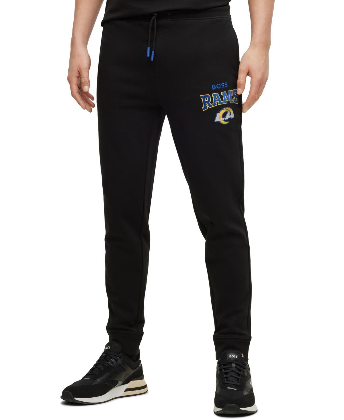 Men's BOSS X NFL  Black/Royal Los Angeles Rams Snap Pants, Size: 2XL Product Image
