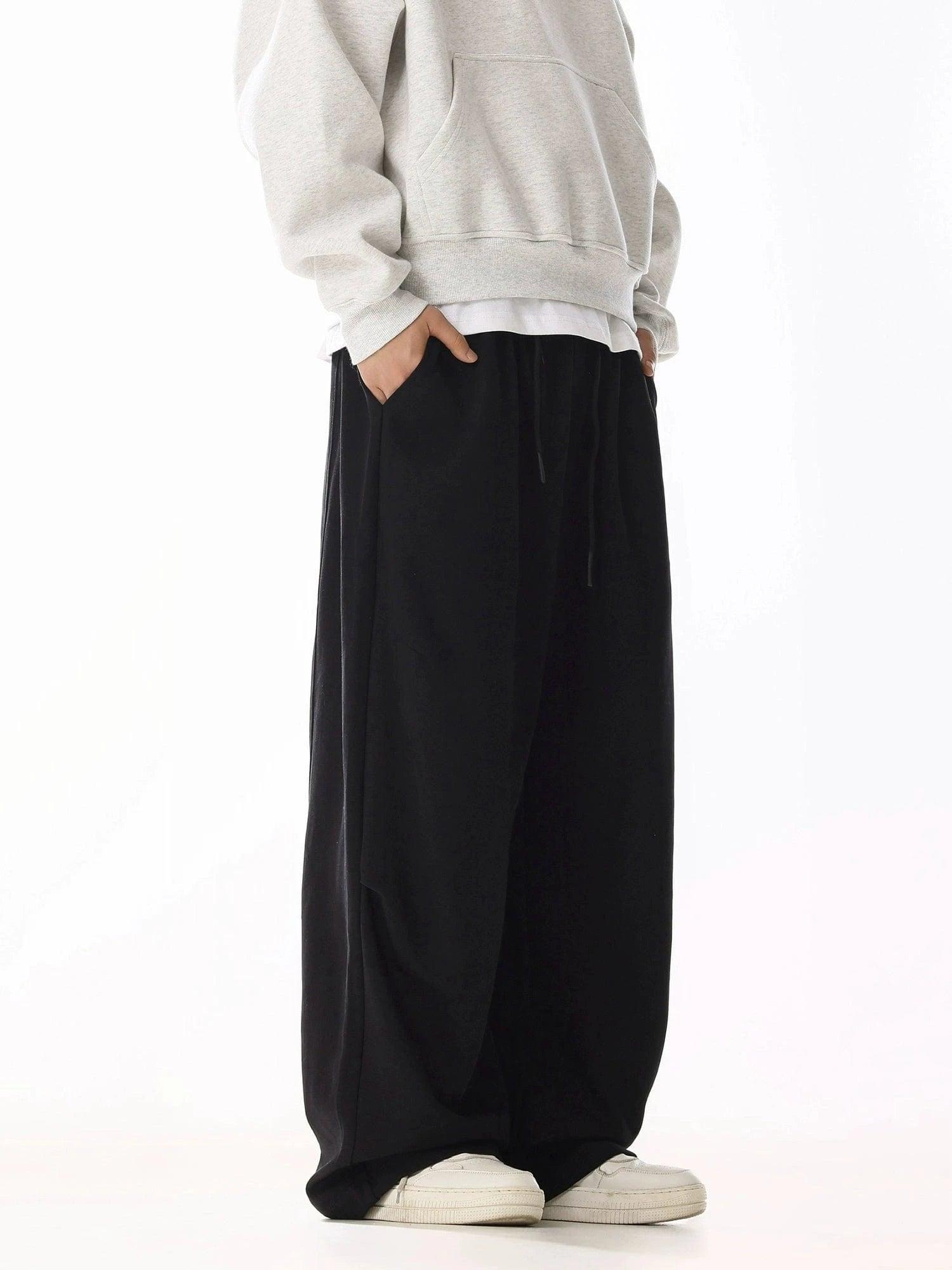 RT No. 19825 BLACK STRAIGHT SWEATPANTS Product Image