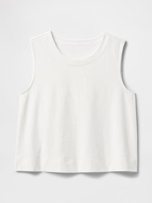 Heavyweight Organic Cotton Cropped Shell Tank Top Product Image