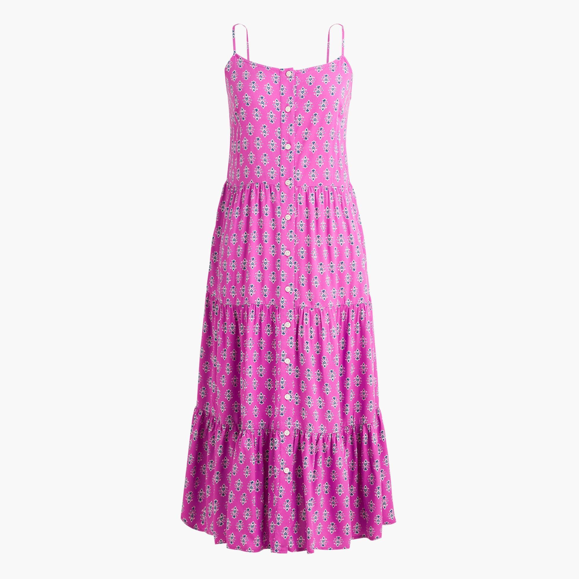 Strappy tiered midi dress Product Image
