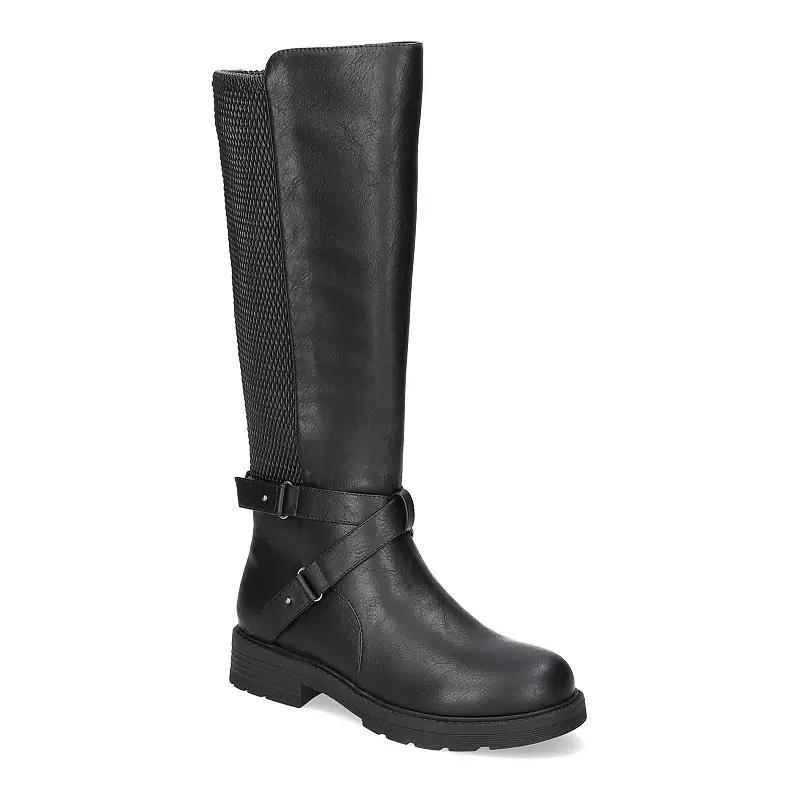 Easy Street Austyn Women's Easy Works Slip Resistant Tall Boots, Size: 6 XW, Black Stretch Product Image