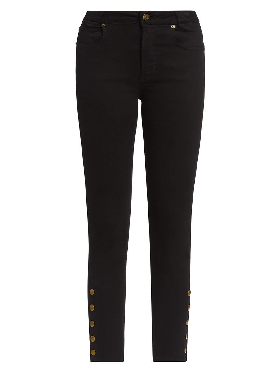 Womens Snapped Denim Leggings Product Image