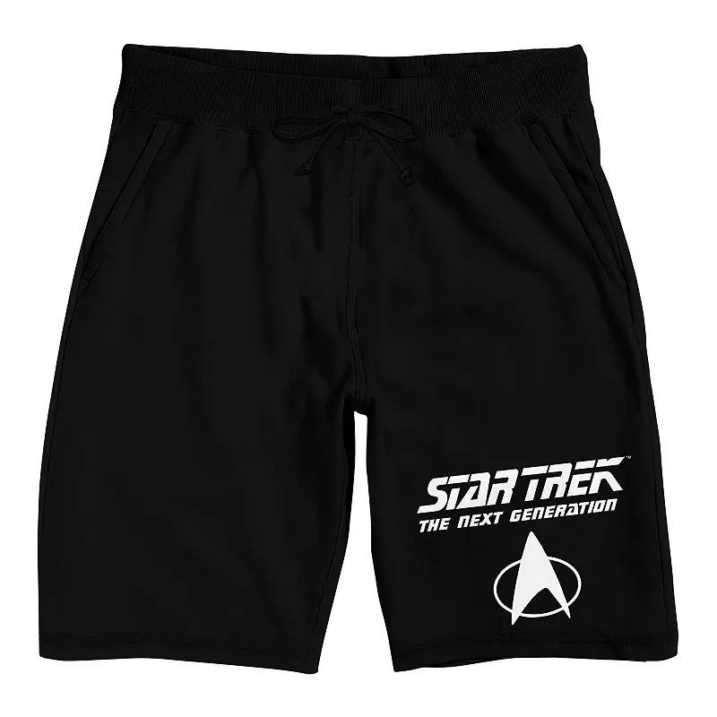 Men's Star Trek Next Generation Logo Sleep Shorts, Size: XXL, Black Product Image