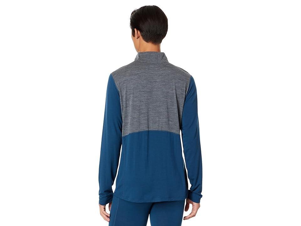 Hot Chillys Clima-Wool Zip-T Grey) Men's Clothing Product Image