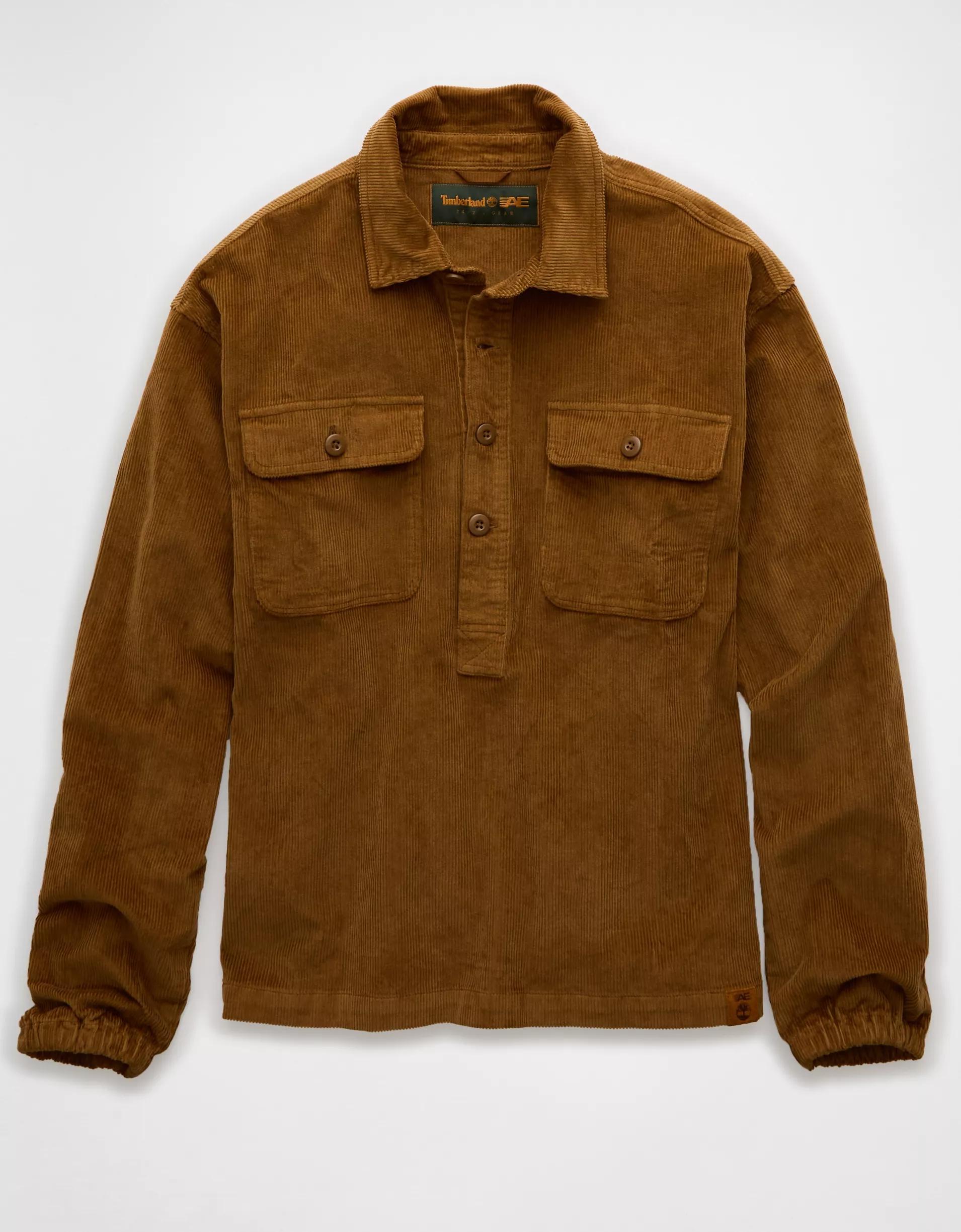 Timberland x AE Corduroy Popover Shirt Product Image