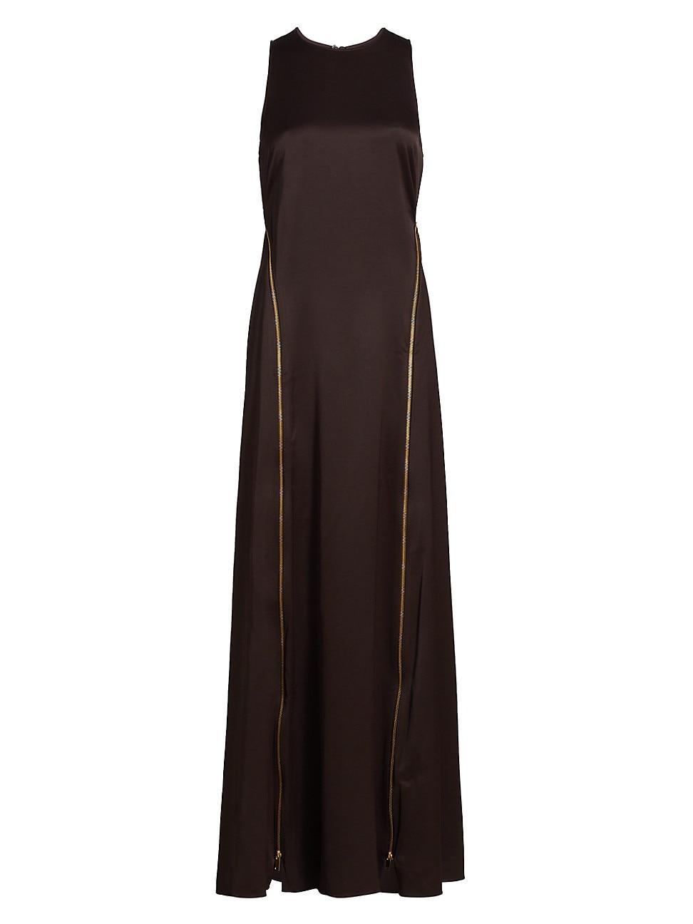 Womens Leanna Zipper Gown Product Image