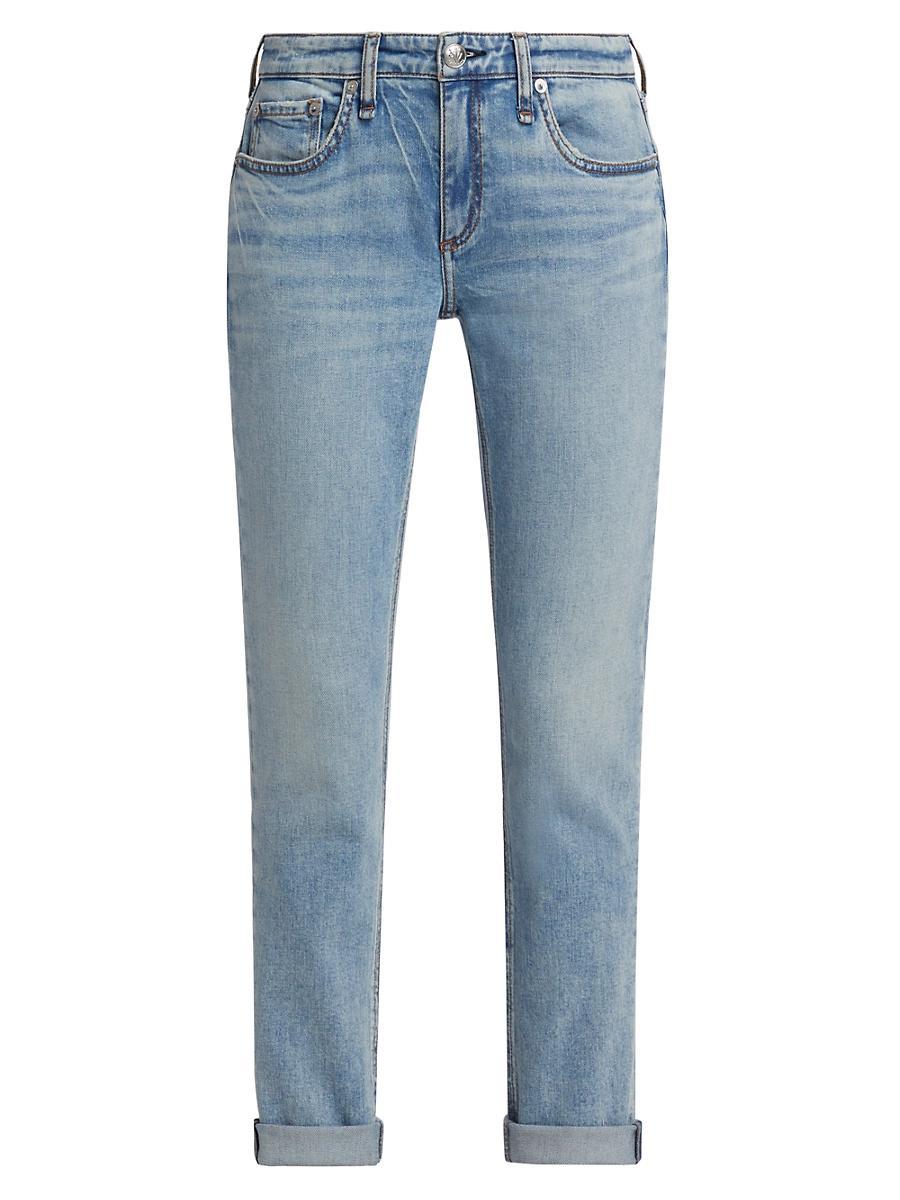 rag & bone Dre Low Rise Ankle Slim Boyfriend Jeans in Daphne Product Image
