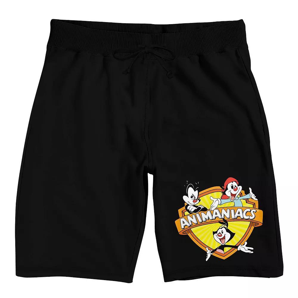 Men's Animaniacs Logo Sleep Shorts, Size: XXL, Black Product Image