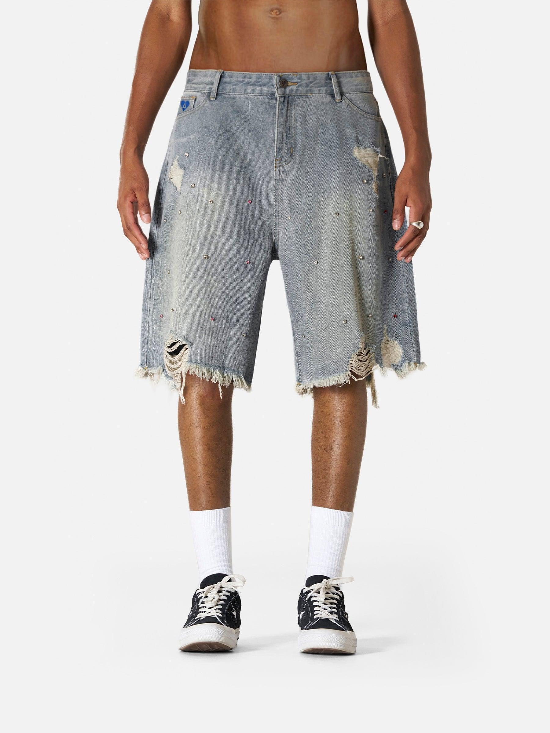 Aelfric Eden Rhinestone Application Jorts Product Image