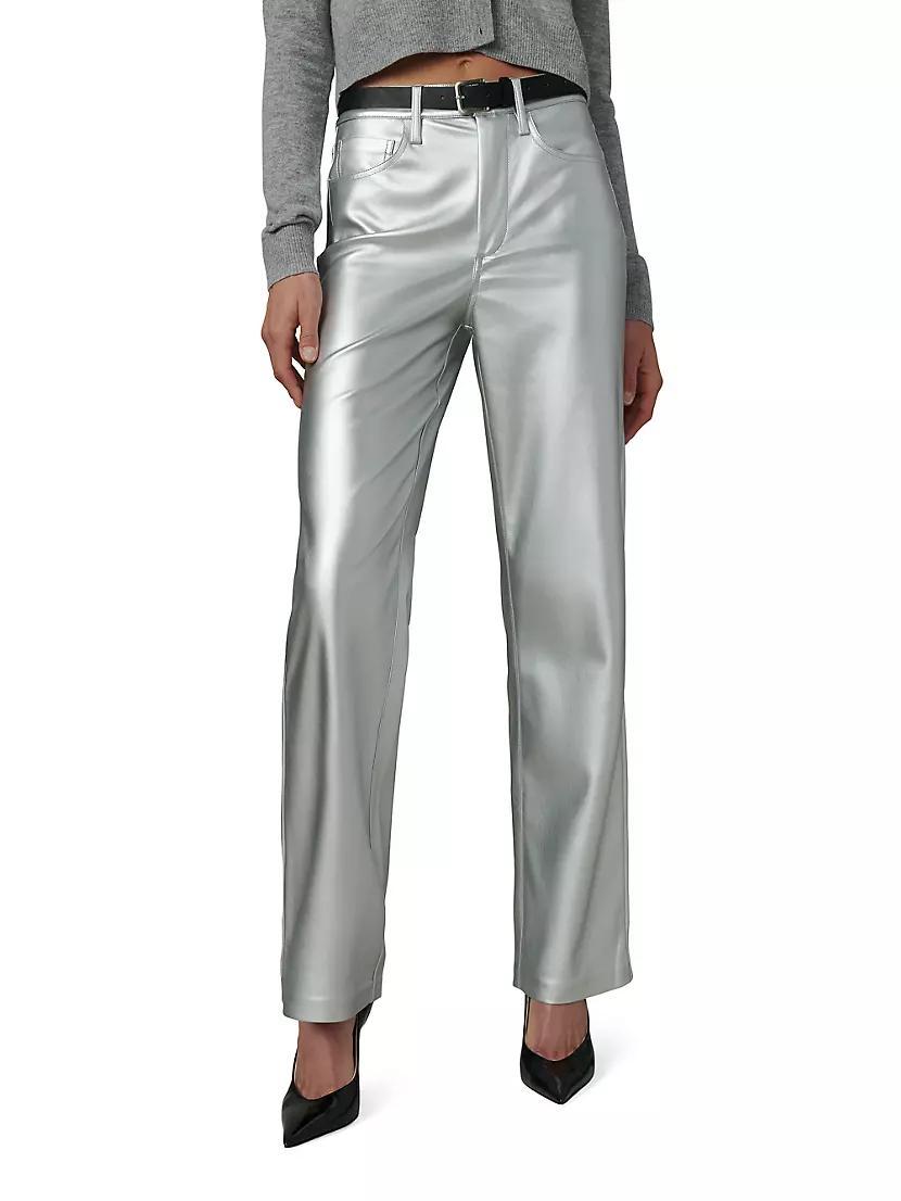 Margot Metallic Faux Leather Pants Product Image