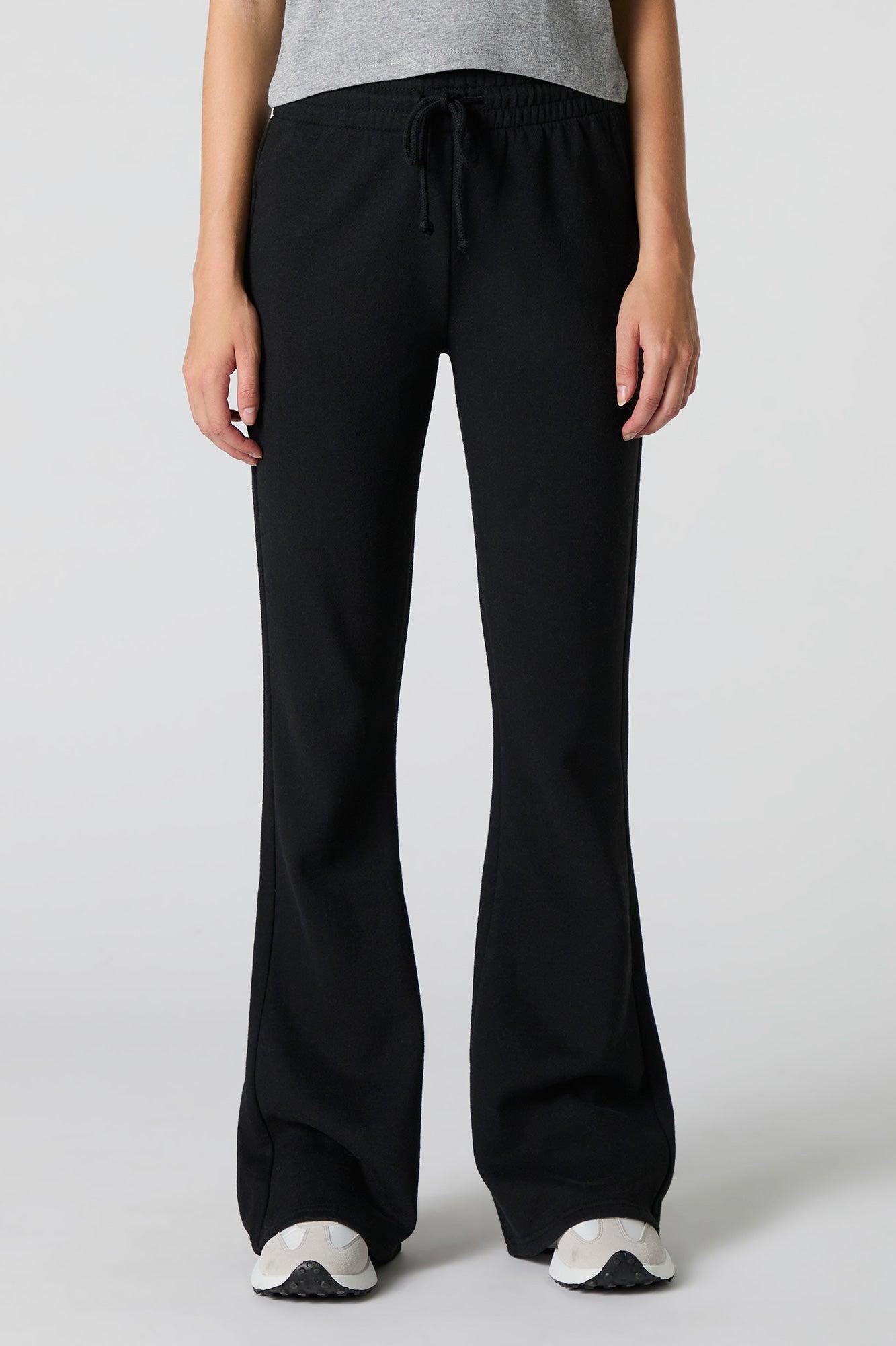Fleece Drawstring Flare Sweatpant Female Product Image